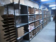 Warehouse Metal Shelving Units . Warehouse Metal Shelving Units, (1) Rows of 7' x 18" Uprights, 3'W