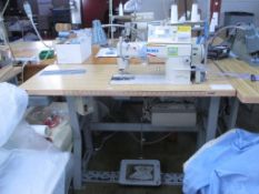 Lockstitch Reverse Industrial Sewing Machine. Juki DDL-5550N-7 1-Needle Lockstitch Reverse