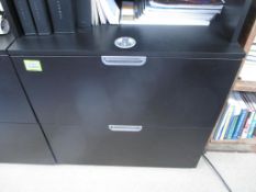 Combo Wood File Cabinet, 2 drawer. HIT# 2174421. Front Office. Asset Located at 2901 Salinas Hwy.,