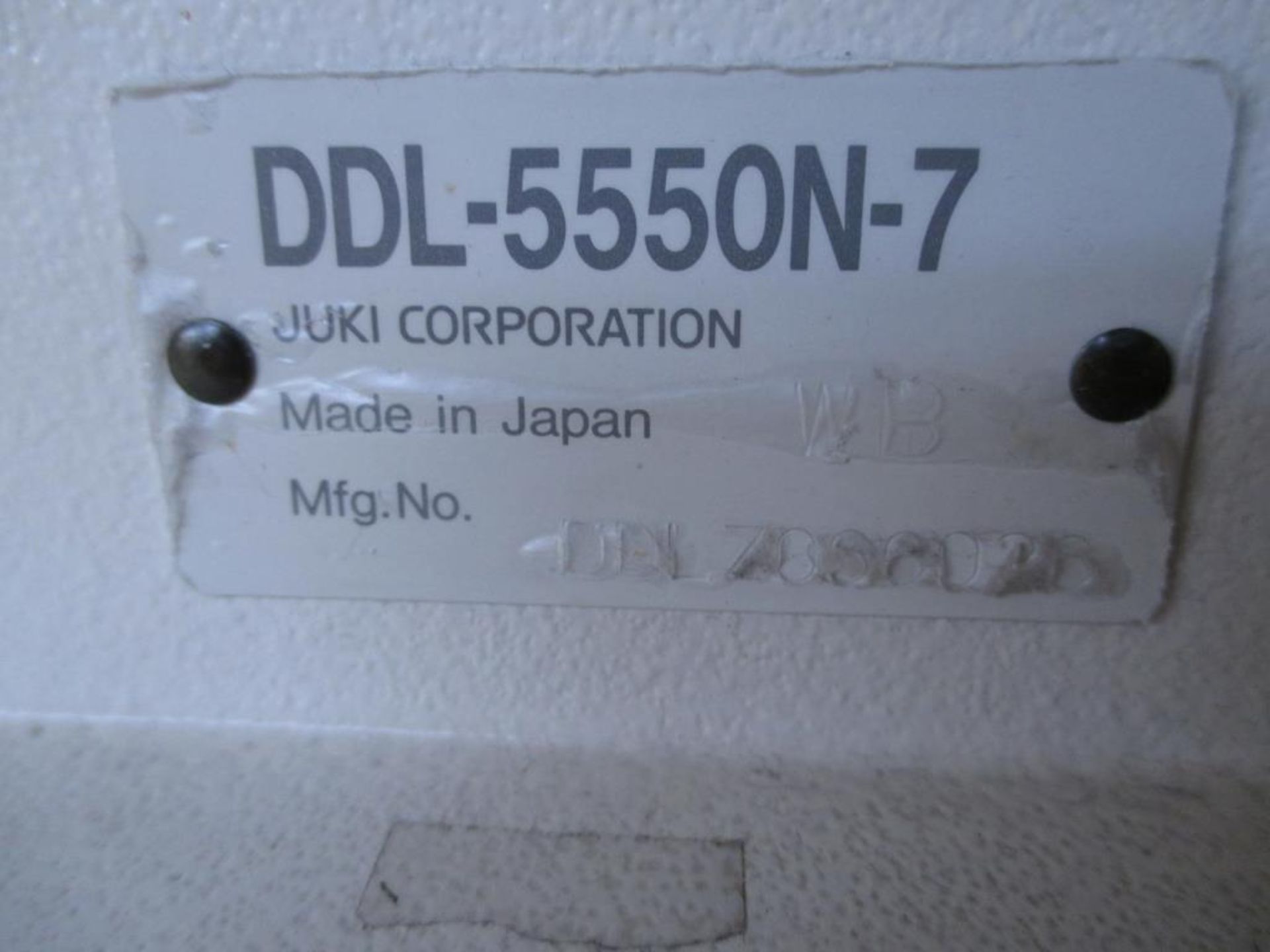 Lockstitch Reverse Industrial Sewing Machine. Juki DDL-5550N-7 1-Needle Lockstitch Reverse - Image 3 of 7