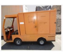 Taylor Dunn Mfg. B2-48 Electric Flatbed Utility Cart.