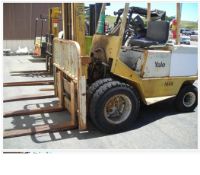 Yale GP060LBNSB Electric Forklift, 6000lb capacity, pneumatic tires. SN# P374731. Asset# 110169.