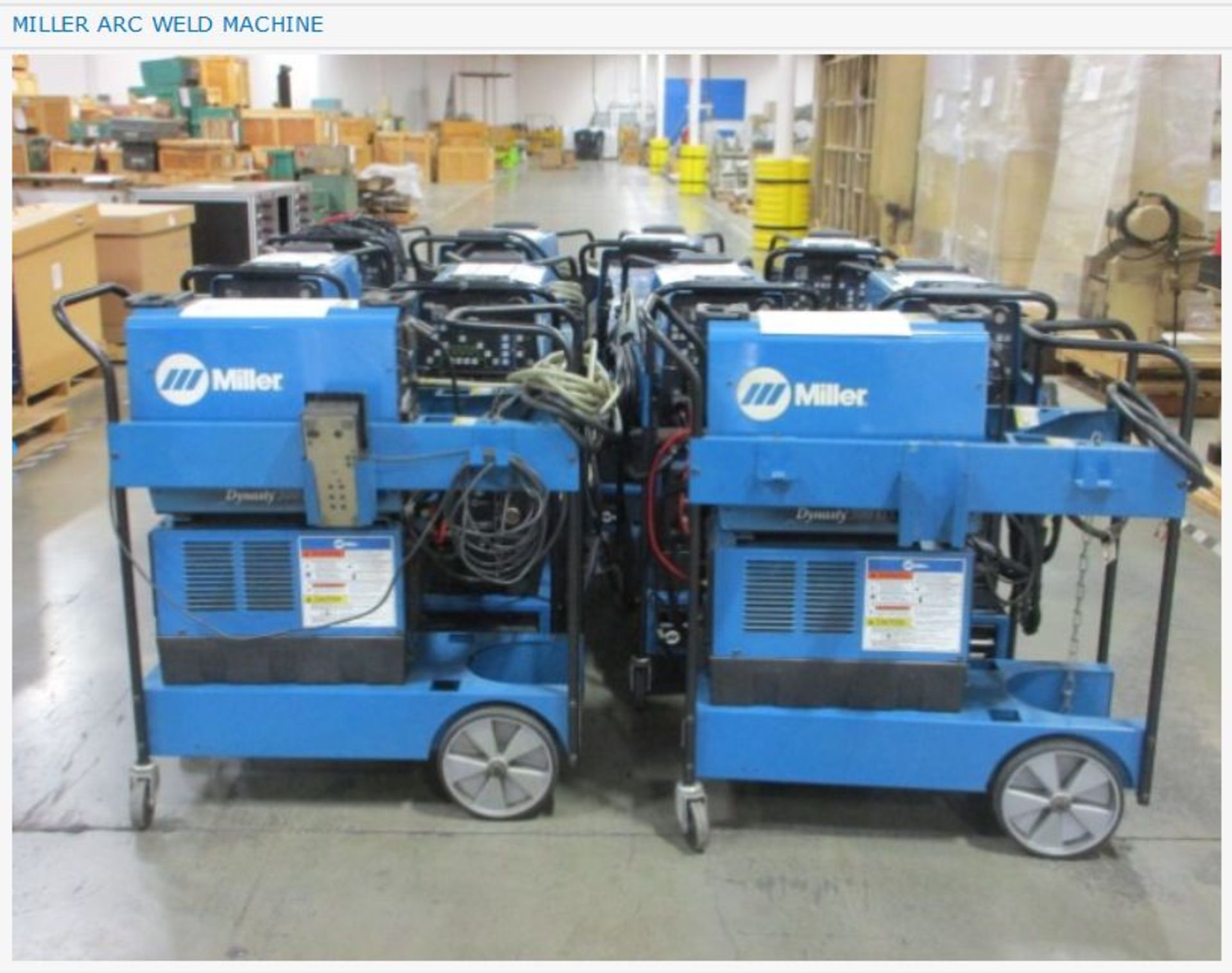 Miller Dynasty 300 DX TIGRunner Miller Arc Welding Machine. TIG Weld Machine, Yr. 1999. DA# 57427.