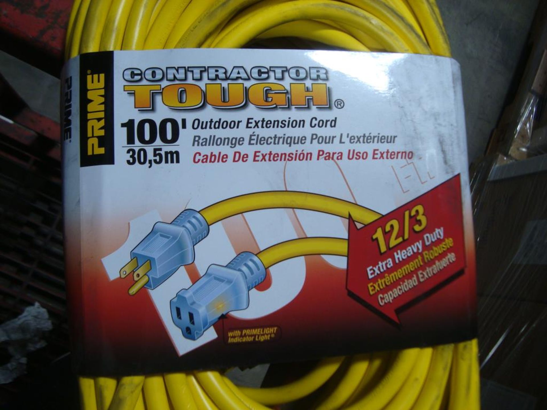 Extension Cords. Lot: 117 Total (39 Boxes - 3 ea.) Prime Wire & Cable pn# EC511835 Contractor