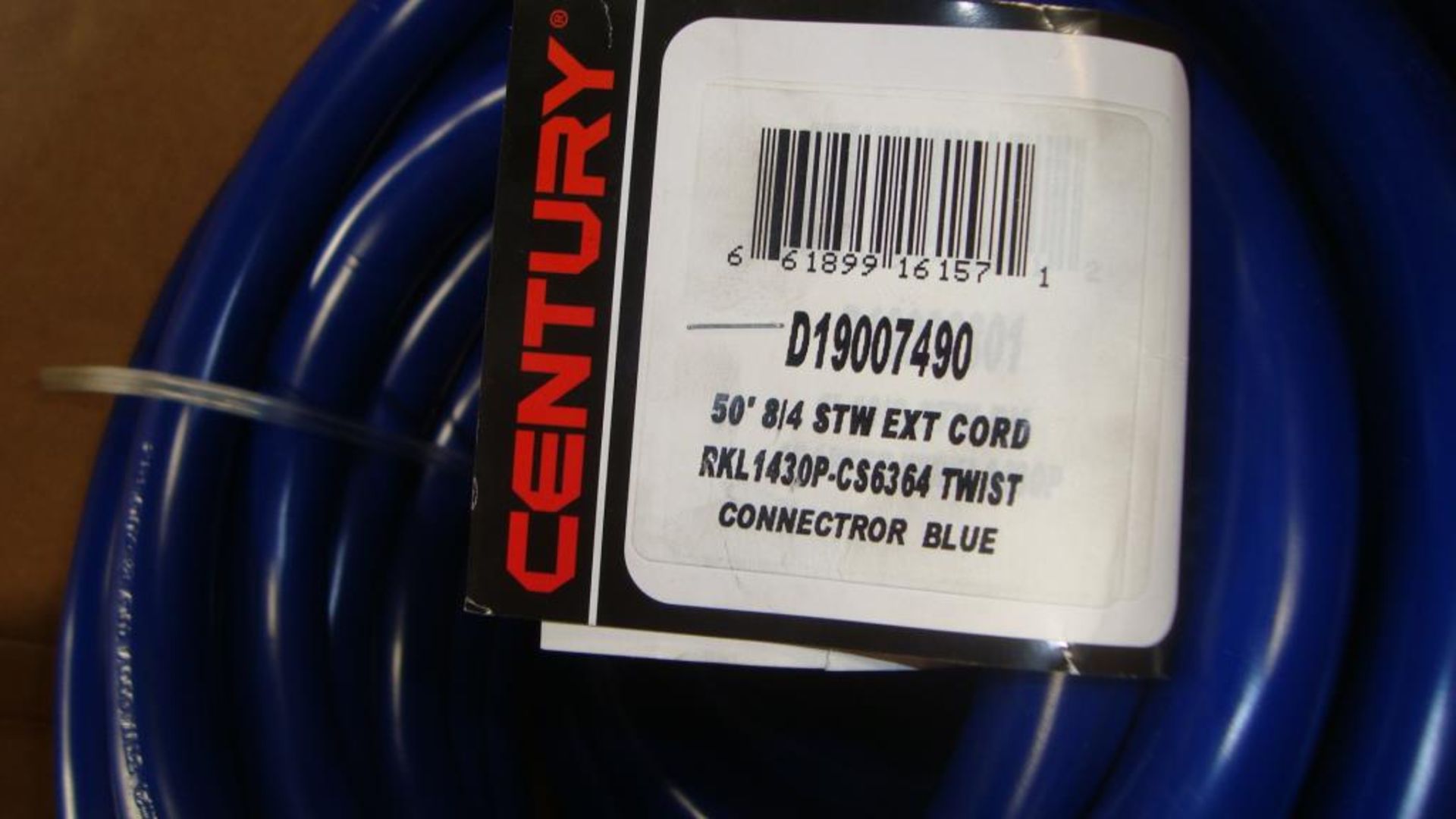 Extension Cords. Lot: 38 Total (19 Boxes- 2 ea.) Century Wire & Cable pn# D19007490 50ft Generator - Image 2 of 7