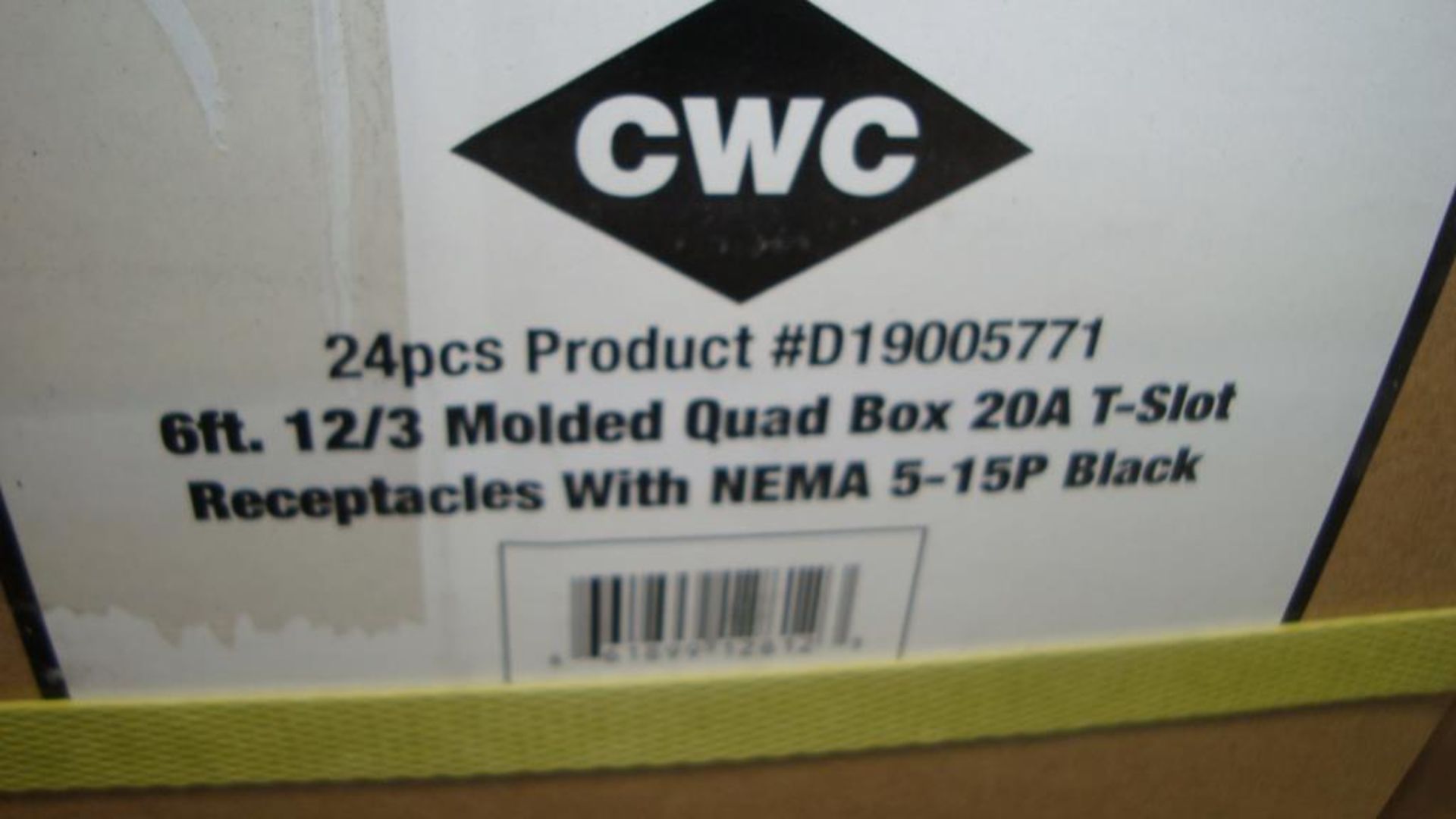 Extension Cords. Lot: 648 Total (27 Boxes - 24 ea.) Century Wire & Cable pn# D19005771 6ft Heavy - Image 7 of 9