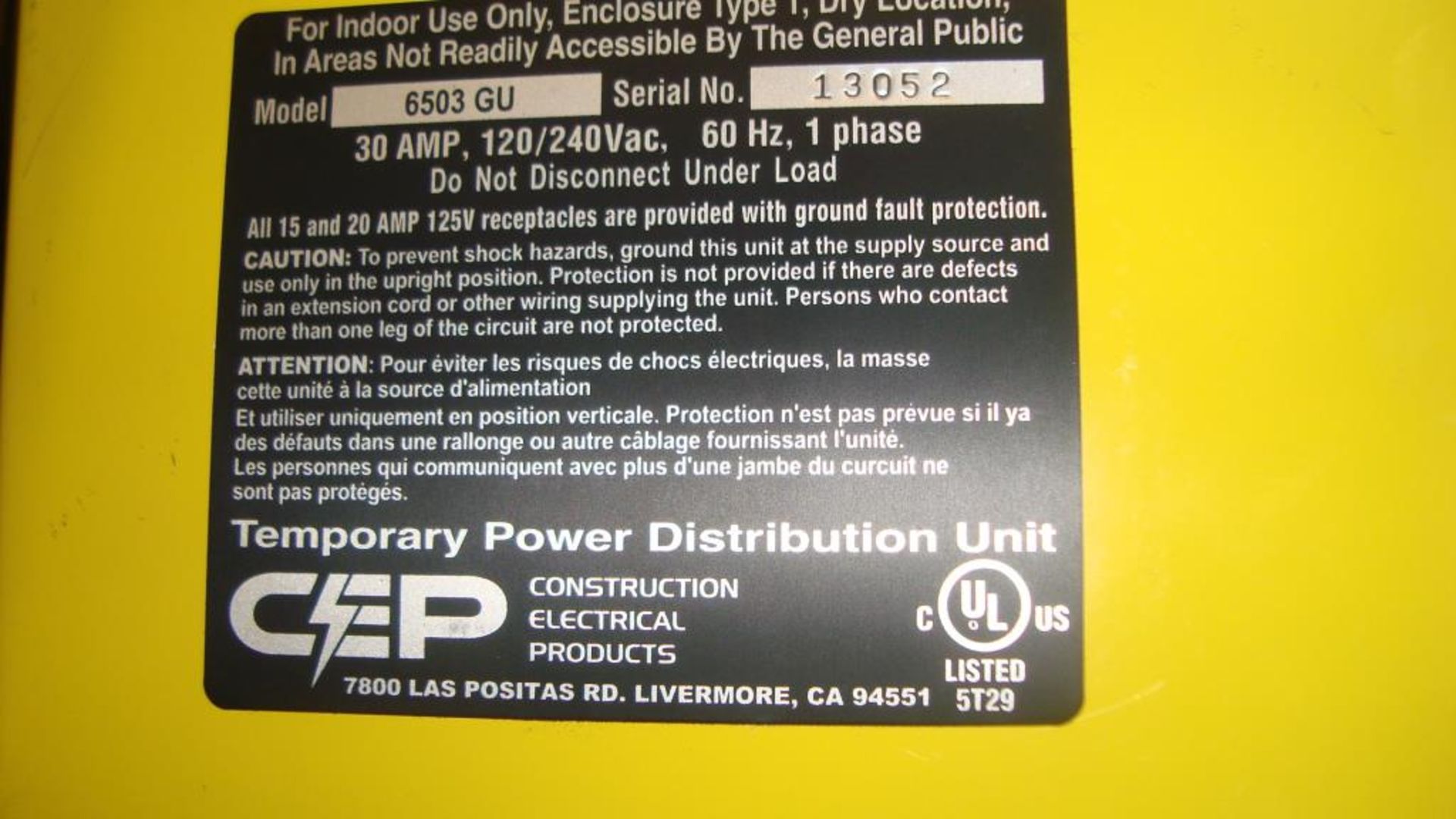 Power Distribution Center. Lot: 36 Total (1 per box) Construction Electrical Products (CEP) Model - Image 3 of 7