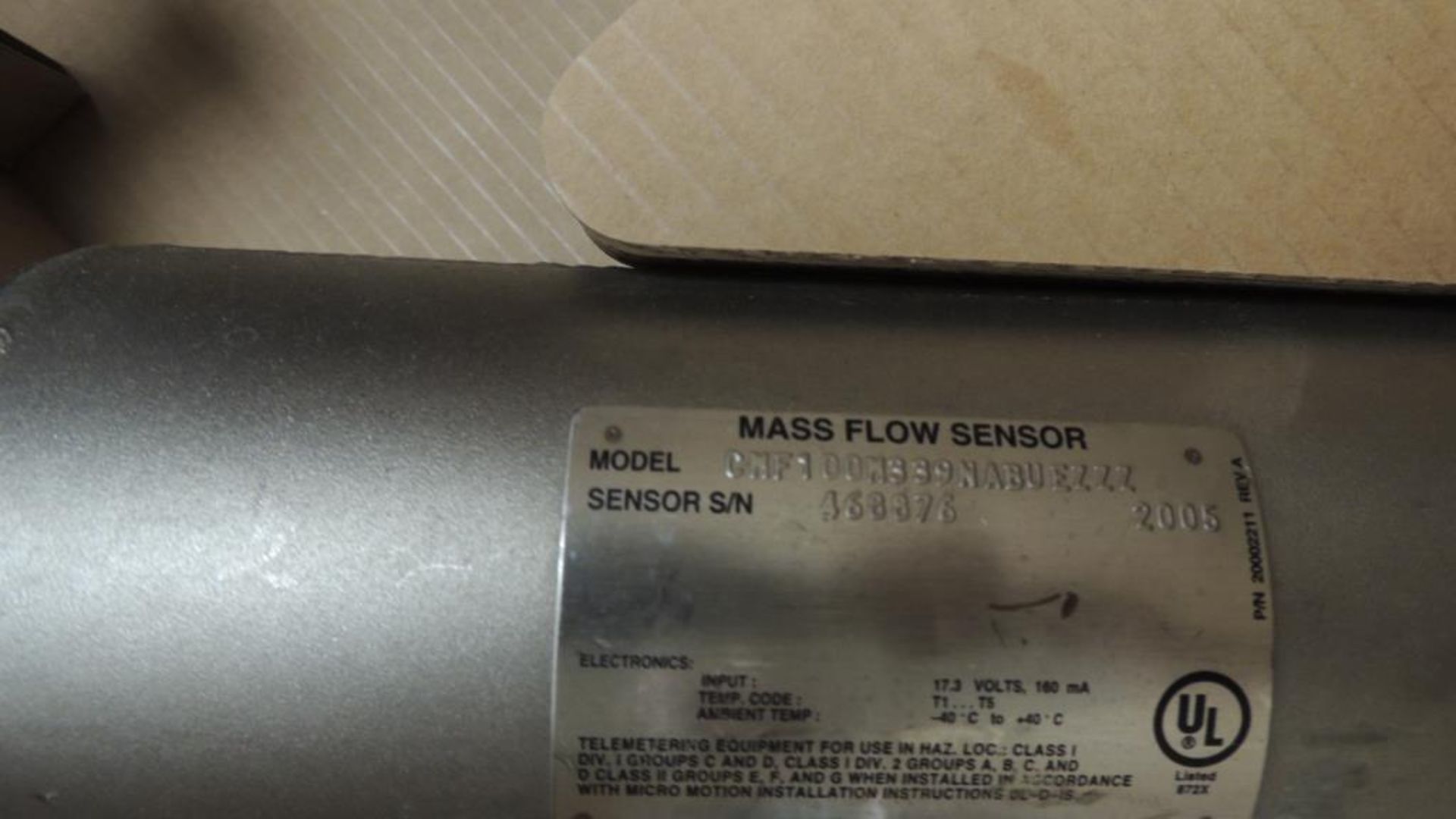 Micro Motion CMF100M339NABUEZZZ Sensor; Mass flow sensor, Micro Motion transmitter Mod. # - Image 3 of 6