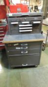Kennedy Tool box; 9 drawer rolling tool box with contents, sockets, drills cordless, screwdrivers