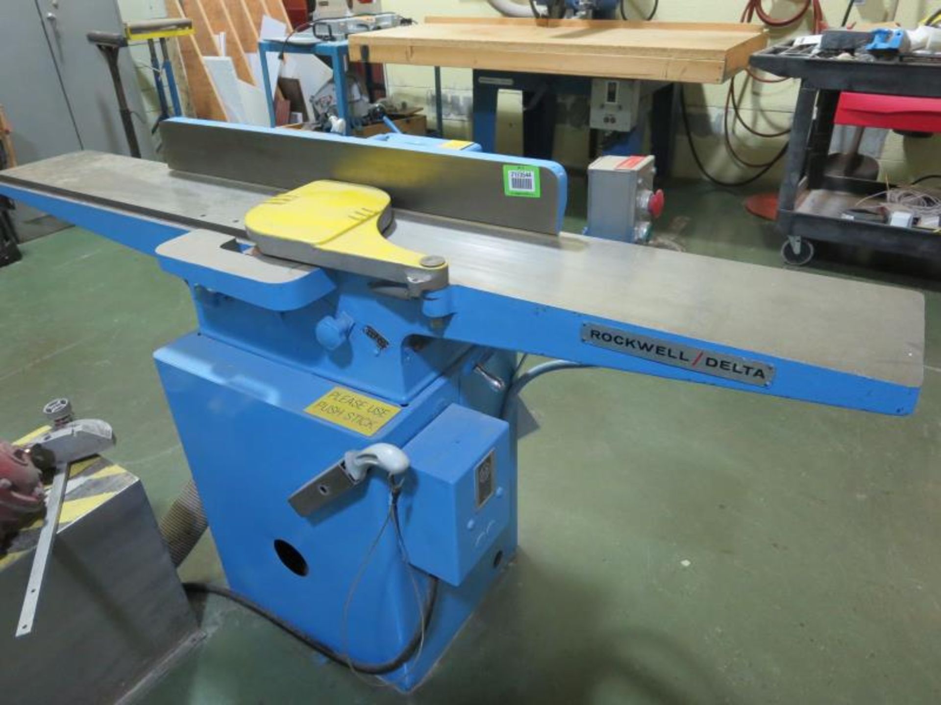 Rockwell/ Delta 37-315 8" Jointer; 9" x 66" bed, 3ph 480v. SN# EE4589. HIT# 2123544. Loc: 1110-1