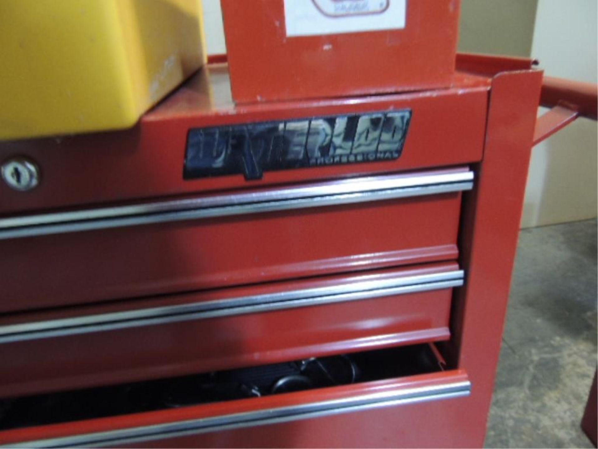 Waterloo Tool box; Lot: (2) total toolboxes, with contents, (1) 4 drawer with, end wrenches, - Image 5 of 14