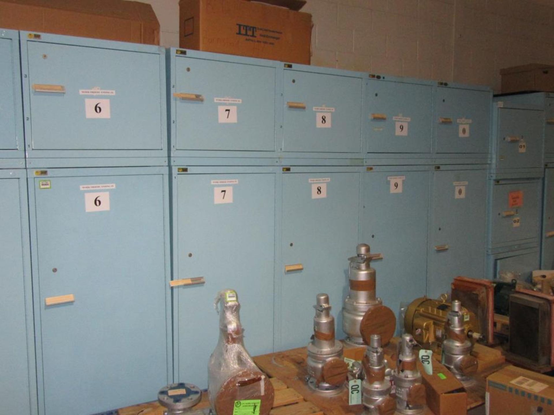 Cabinets; Lot: (10) Vidmar Single Door Storage Cabinets, Consisting of: (5) 59"H x 30"W x 28"D & (