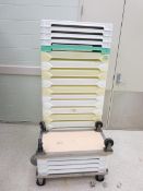 Drying Trays; Lot (Qty 18) (10) Fiberglass Trays & (13) Plastic Trays. HIT# 2226122. Loc: 2156-1.