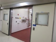 Clean Seal Automatic Opening Double Sliding Doors; Lot (Qty 3) 92" x 99"h. Controlled Environment