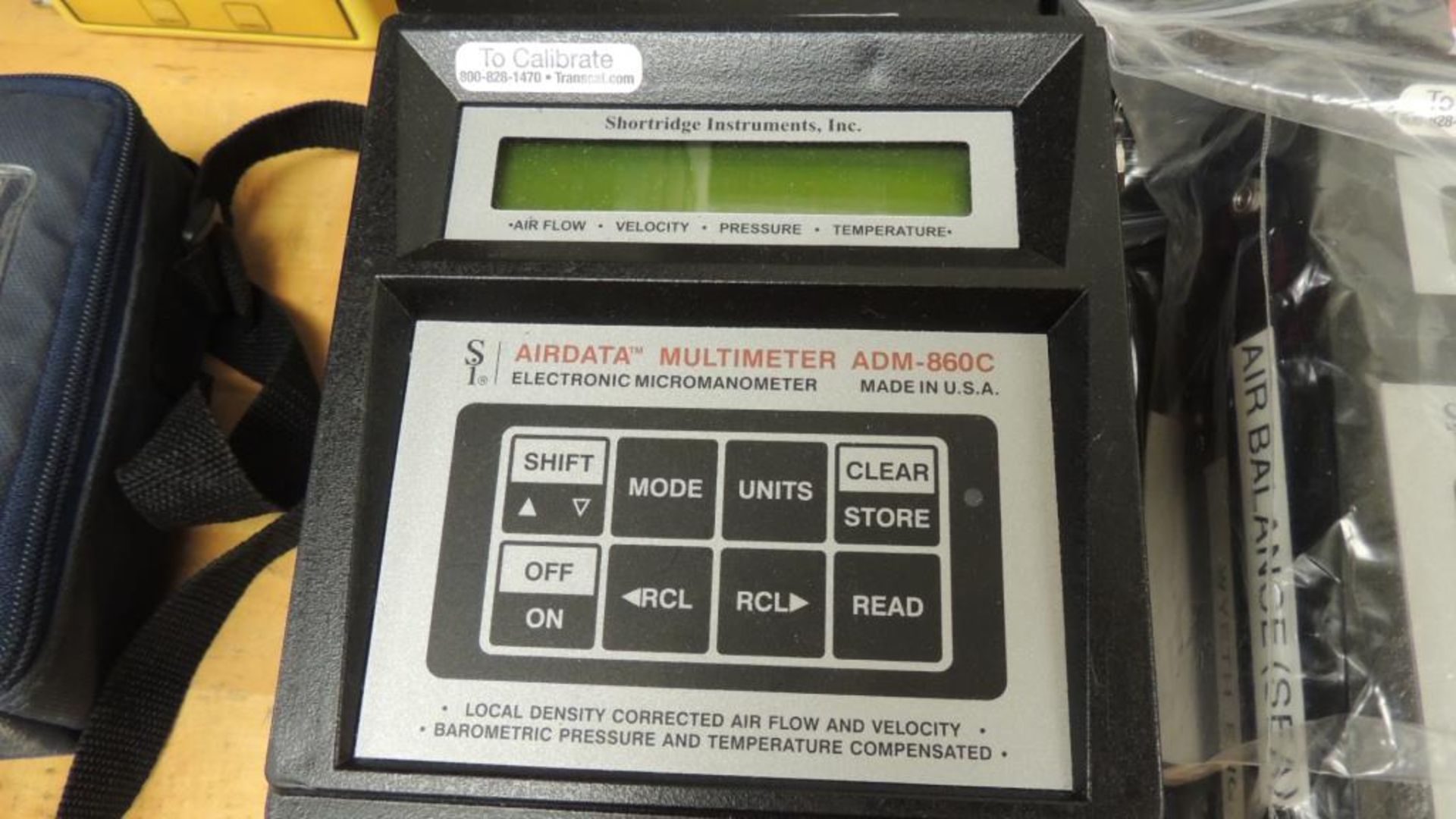 Shortridge ADM-8690C Meter; Lot: (3) electronic micrometer, airdata multimeter. HIT# 2226555. Loc: