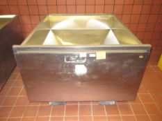 Transfer Bin; Stainless Steel Transfer Bin 53"L x 45"W x 33"H with Center Bottom Discharge on 4-