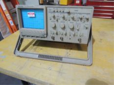 Tektronix TAS250 Oscilloscope; two channel 50MHz, 110v, not calibrated . HIT# 2192577. Training Loc: