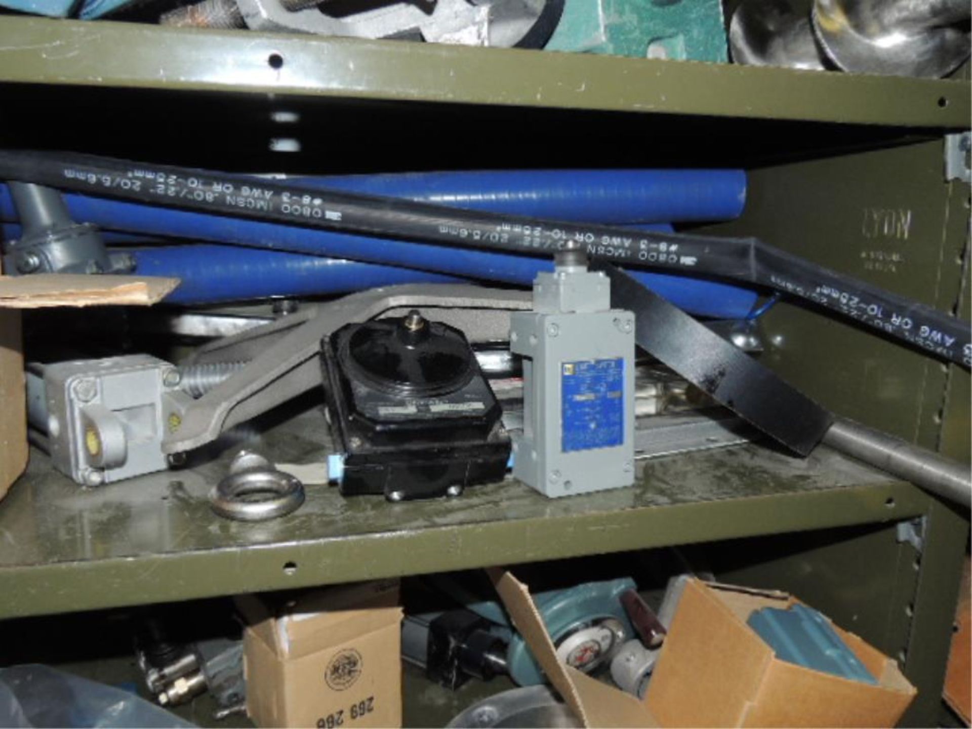 Powerflo Pumps/parts; Lot: 2 door storage cabinet and shelving contents included, rebuilt pumps - Image 19 of 29