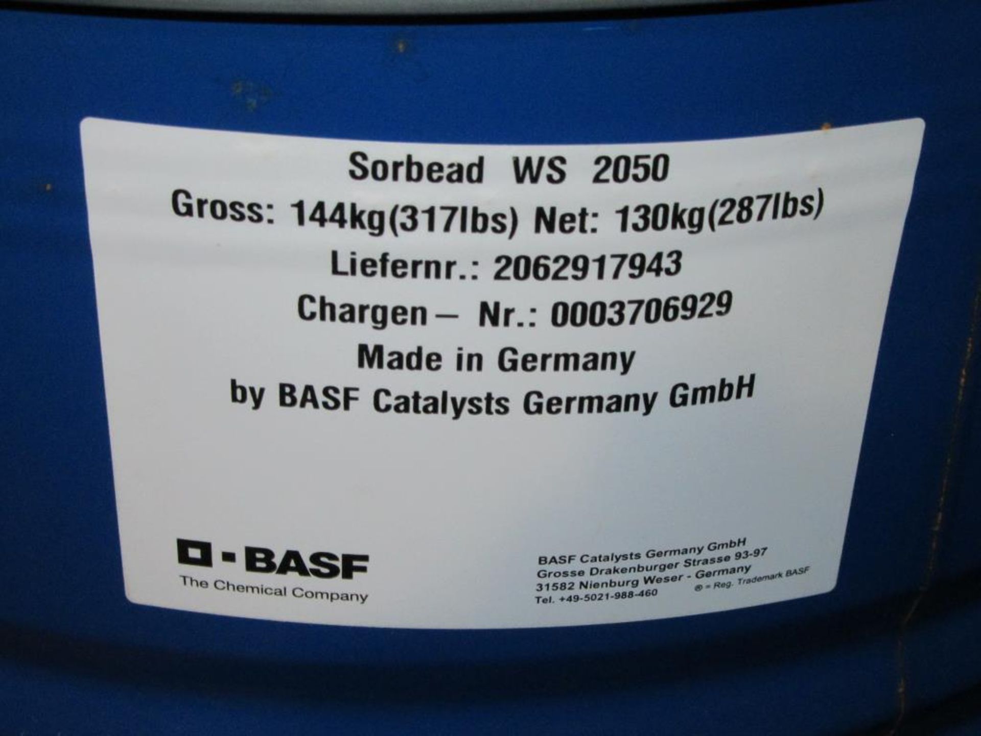 Sorbead WS 2050; Lot: (2) Sealed 55-Gallon Drums of Sorbead WS 2050. HIT# 2217574. Loc: Maintenance - Image 2 of 2