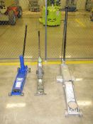 Westward, Floor jack; Lot: Three 4 ton hydraulic floor jacks. HIT# 2192355. Loc: 2501-1. Asset