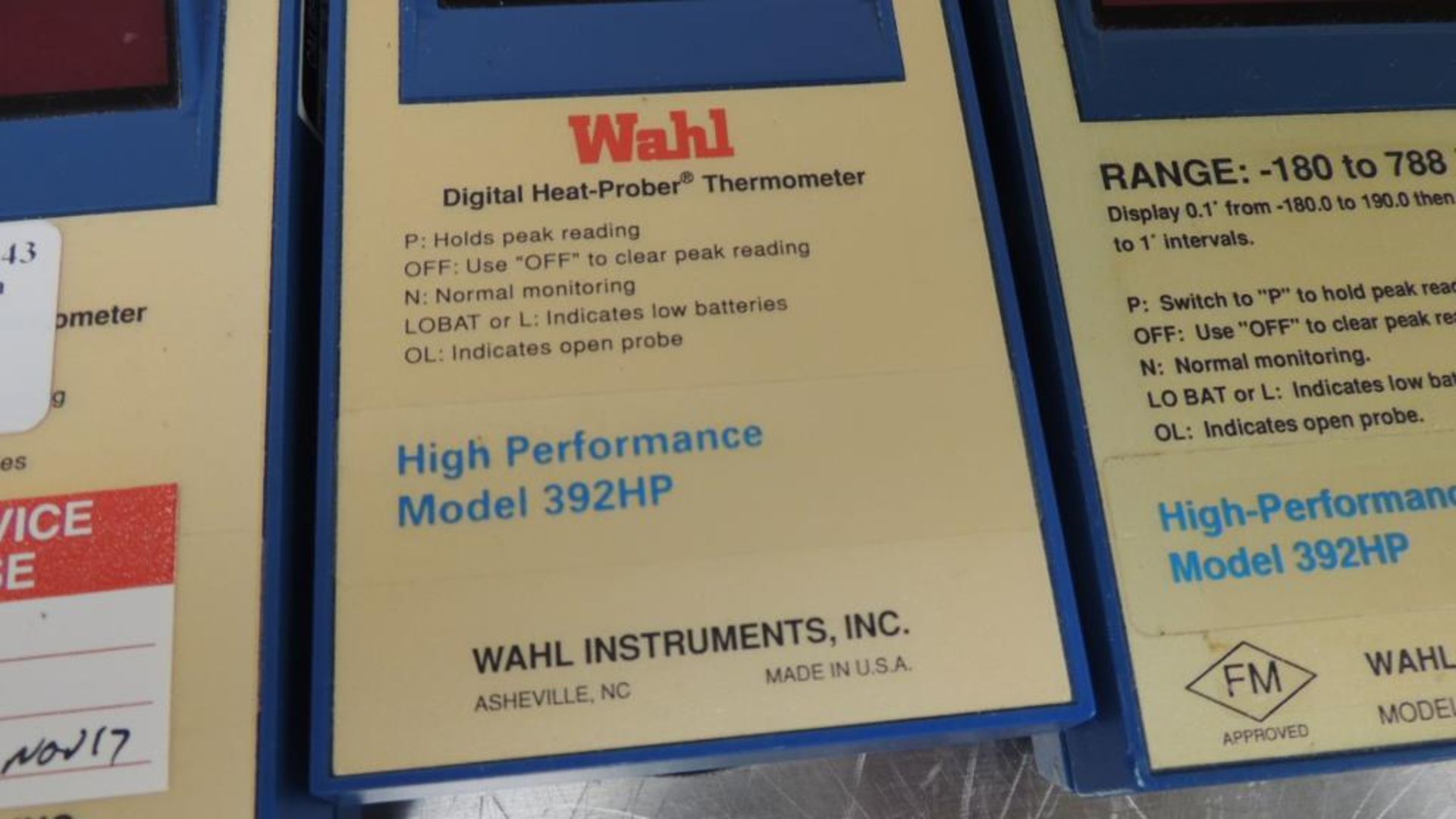 Wahl 392HP Prober; Lot: (9)Wahl digital heat -Prober thermometer, Platinum RTD, range -180 to 788 - Image 5 of 12