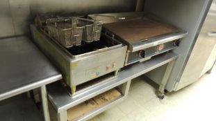 Star Max Kitchen Eqp. Flat grill; Lot: grill 20"x36" over all 26"x36" three burners, 460v,