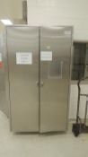 SS cabinets; Lot: (2) 47"x20"x84", (1) 35"x18"x84", (1) 35"x24"x84", with contents, SS funnels,