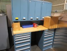 Lista Industrial Cabinet; with contents. Assorted tools, SS screws, cleaning brushes, electrical