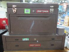 Kennedy Tool Boxes; Lot (Qty 2) (1) 7 drawer craftsman & (1) 2 Drawer Craftsman, with Wire Crimpers,