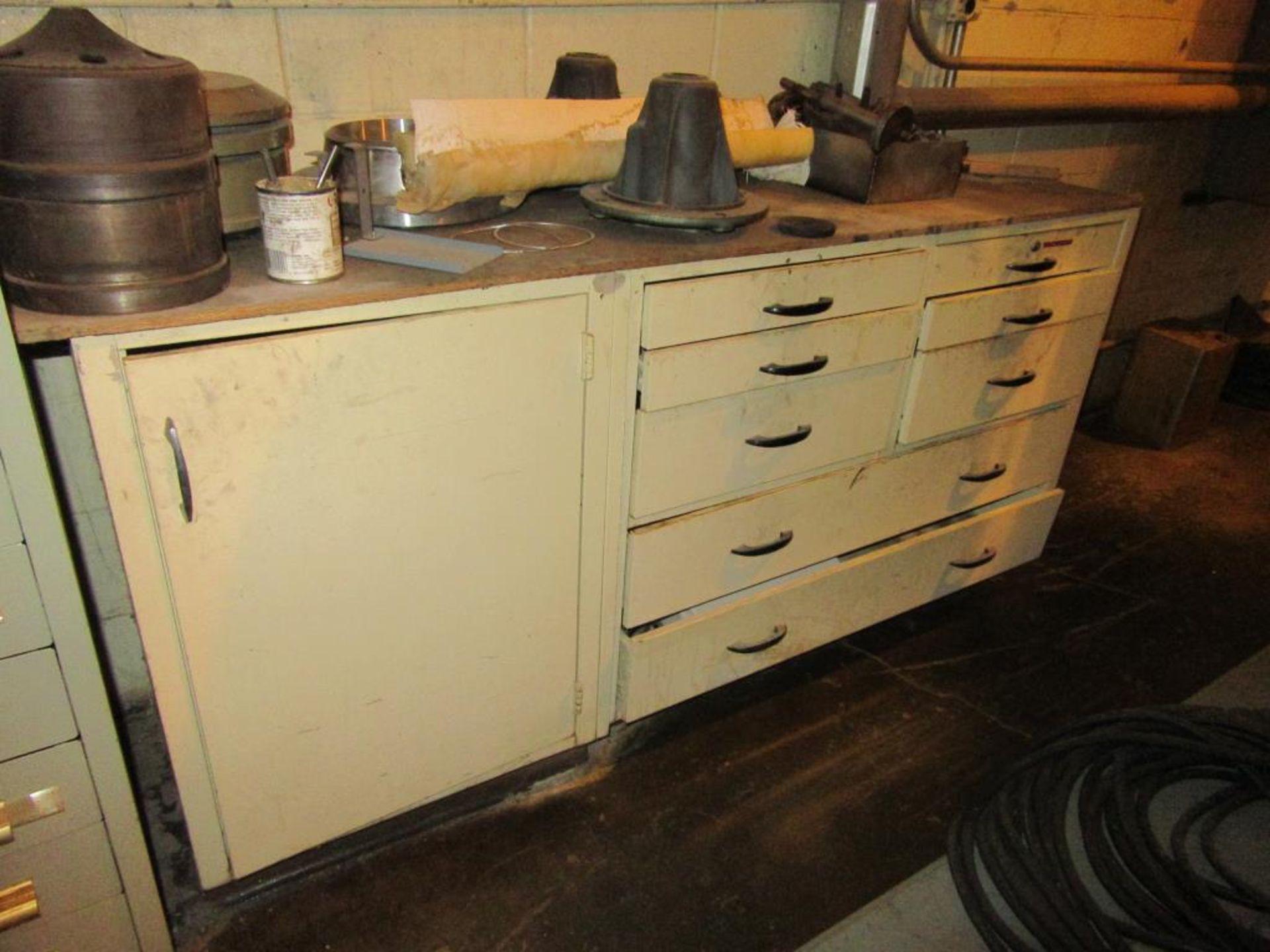 Parts Cabinet; Lot: (2 Items), Consisting of: (1) Equipto 9-Drawer Parts Cabinet 44"H x 30"L x 28"W - Image 5 of 8