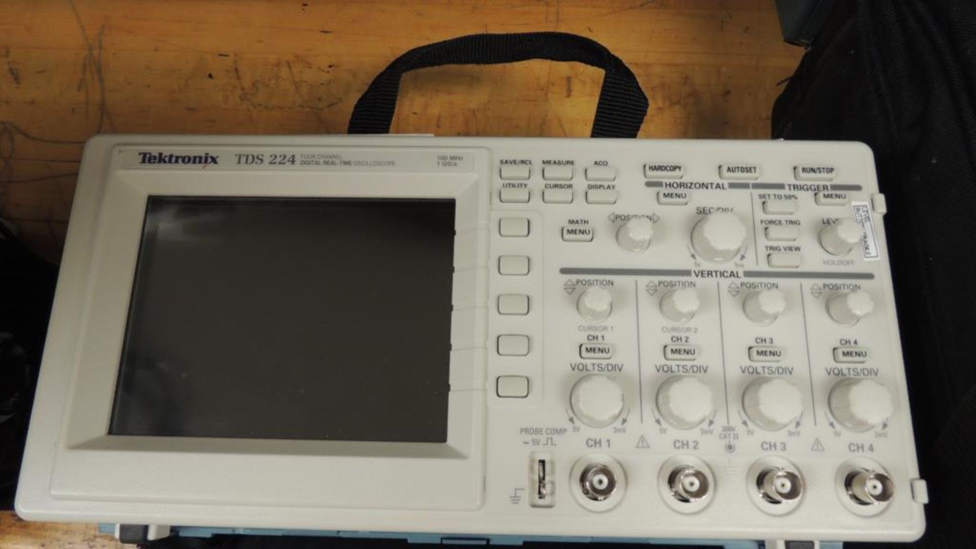 Tektronix TDS224 Oscilloscope; four channel digital real time oscilloscope. HIT# 2226566. Loc: