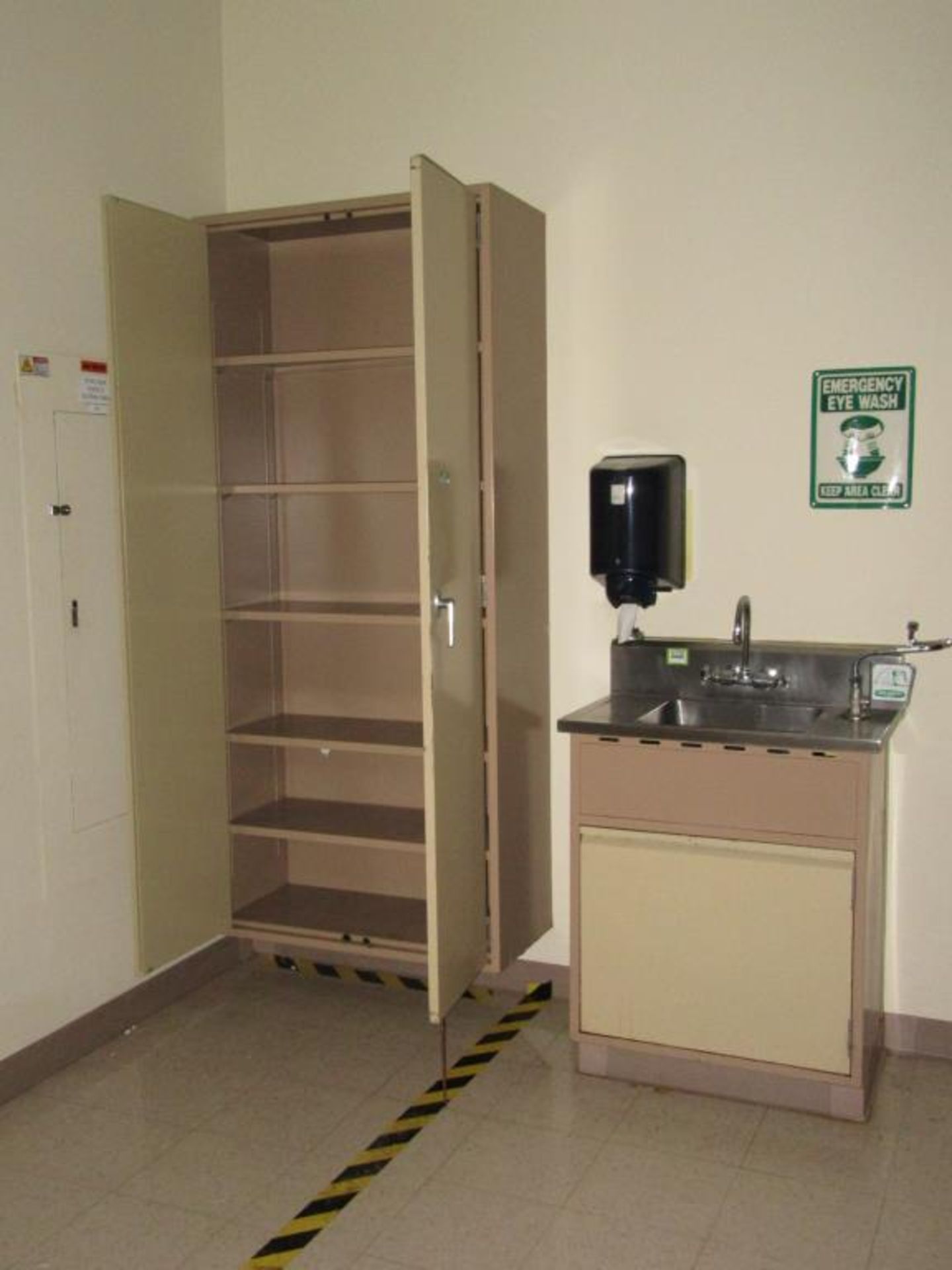 Cabinets & Sink; Lot: (5 Items) Consisting of: (1) Stainless Steel Sink 30"L x 20"W x 36"H with 6" - Image 2 of 7
