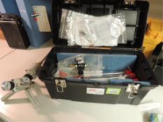 Curtis Wright Tester; flow control tester w/ 3 gauges and accessories. HIT# 2192404. Loc: 901