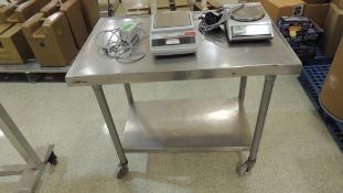 Mettler PM4600, Scales; Lot: cart and contents, (1) Mettler delta range scale w/ charger, (1)