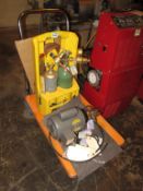 Welder & Lift Cart; Lot: (3 Items) Consisting of: (1) Oxy/Acetylene Torch Set with Regulators &
