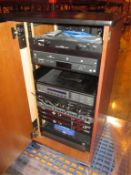 Audio / Video System; AV Conference Room Cabinet with the following Contents. (1) ETA Systems PD8L