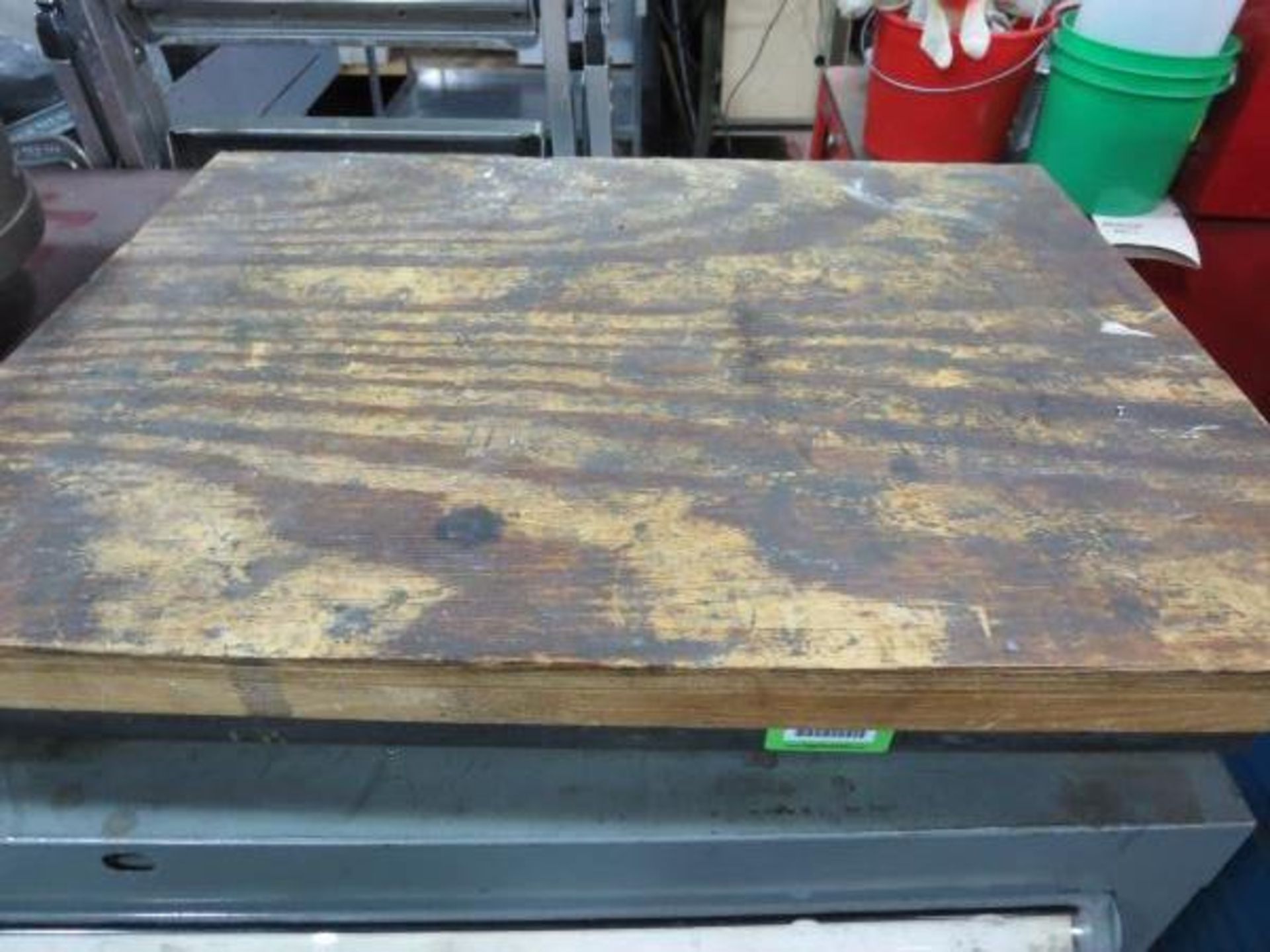 Collins Micro Flat Hard Surface Plate; 18" x 24". with wood cover. HIT# 2123528. Loc: 1101-1 - Image 3 of 3