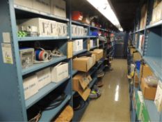 Electrical; Lot: contents of shelves Row 16, Siemens analog adapters, circuit breakers, SQ D mag