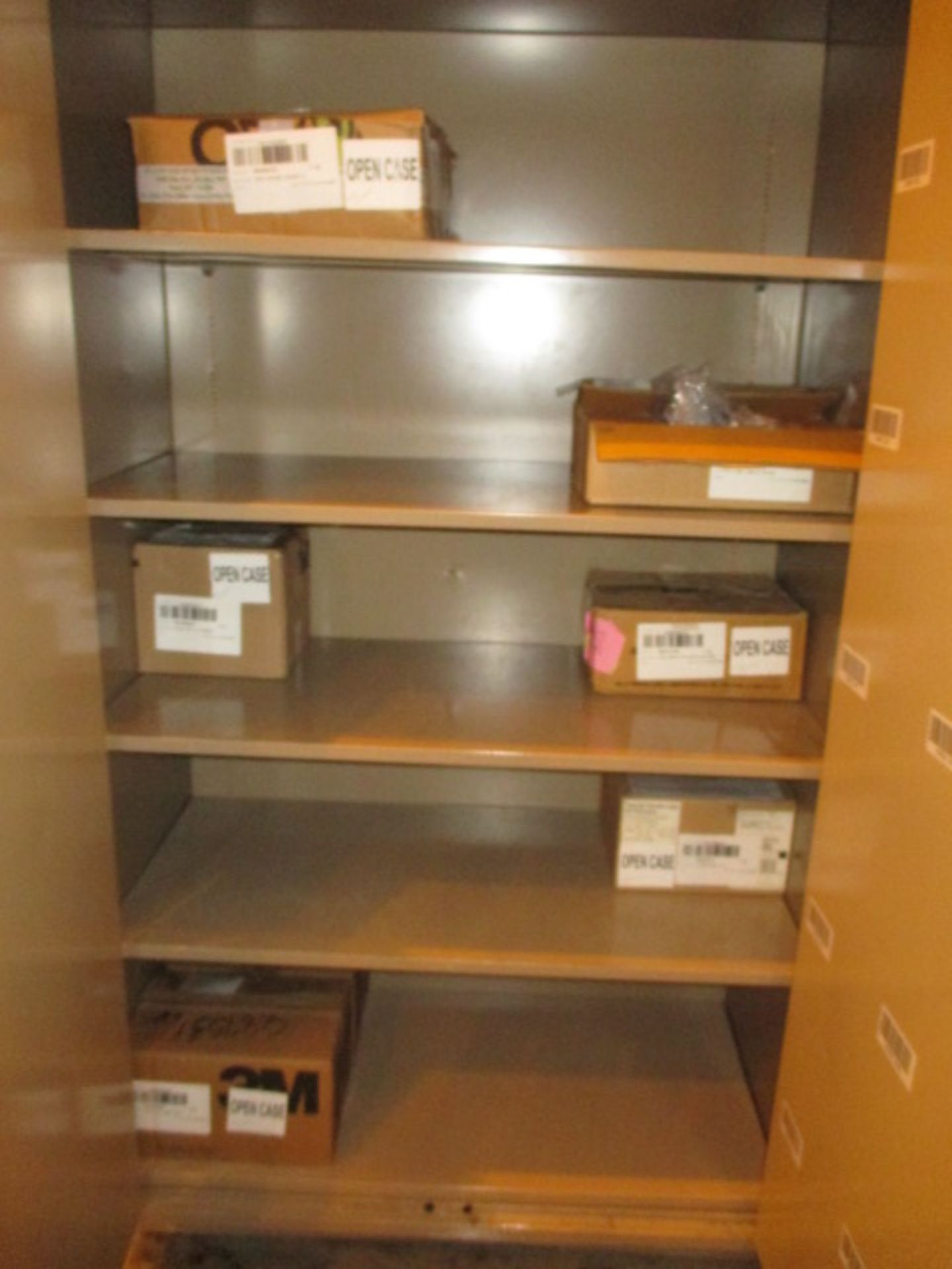 Storage Cabinets; Lot: (2) Storage Cabinets with Contents, 47x 24x 84 (in). HIT# 2222851. Loc: B25- - Image 2 of 3