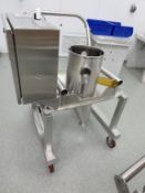 Creative Designs Machine Single Press Feed Chute; All Stainless Steel Construction. 4279-1 HIT#