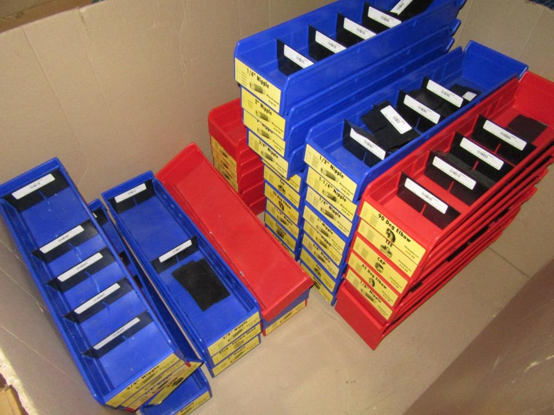 Parts Bins; Lot: Assorted Plastic Parts Bins in (1) Gaylord Box. HIT# 2217582. Loc: Maintenance - Image 2 of 2