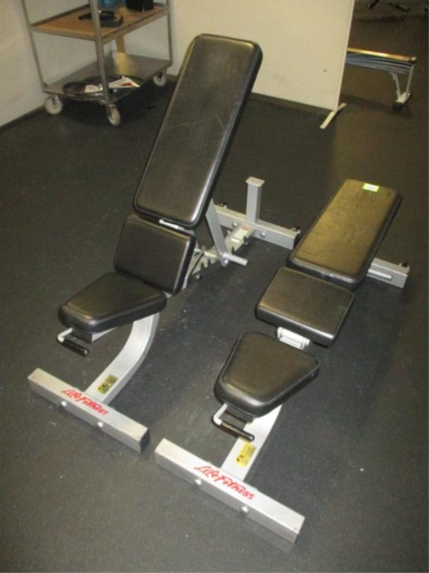 Life Fitness CSAJB-1007-102 Workout Bench; Freeweight and Selectorized Adjustable Workout Bench.