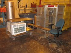 Air Conditioner & Cart; Lot: (4 Items) Consisting of: (1) GE # AEW24DQL2 Window Mount Air