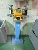 Dewalt DW756 6" Bench Grinder & Pedestal; HIT# 2123569. Loc: 1112-1 Maintance Shop. Asset Located at