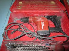 Hilti TE-15 Hammer Drill; with bits & case. HIT# 2123616. Loc: 1101-1 Mezz Maintance Shop. Asset