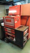 Proto Tool box; 16 drawer rolling tool box with contents, Craftsman box end wrenches, sockets,