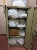 Cabinet with Bag House Filters; with 2 bags of filters on floor. HIT# 2226088. Loc: 2113-1 Asset