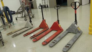 Liftrite, BT Pallet jack; Lot: four total lift trucks, (1) Multiton 5500lb capacity, (1) Liftrite