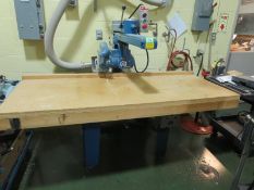 Rockwell 16-RAS Radial Arm Saw; 36" x 76" bed, 3ph 480v. SN# ED9708. HIT# 2123549. Loc: 1110-1