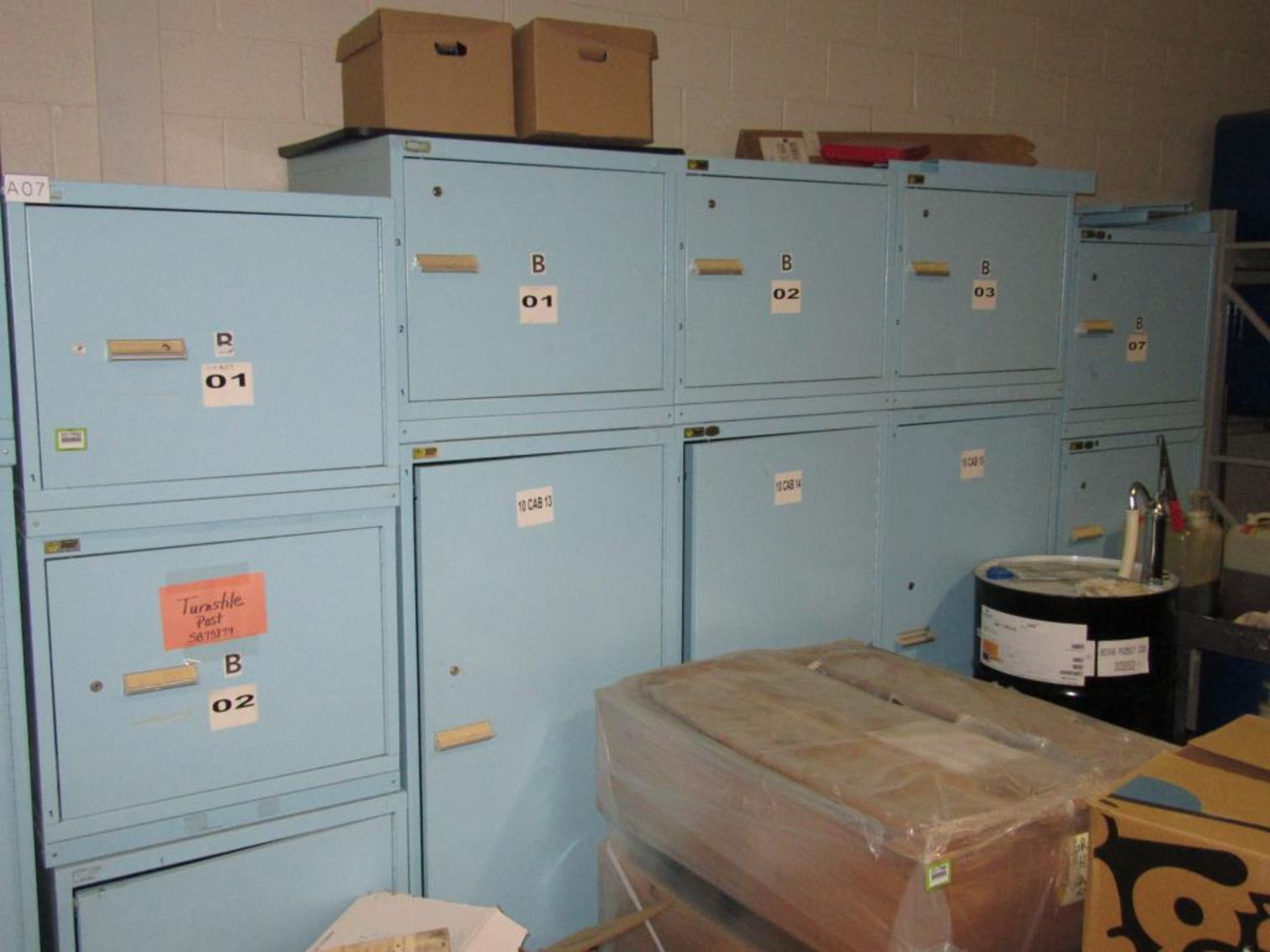 Cabinets; Lot: (12) Vidmar Single Door Storage Cabinets, Consisting of: (3) 59"H x 30"W x 28"D & (